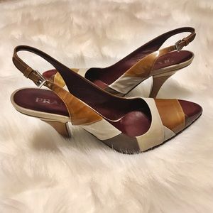 PRADA *rare* color block heels